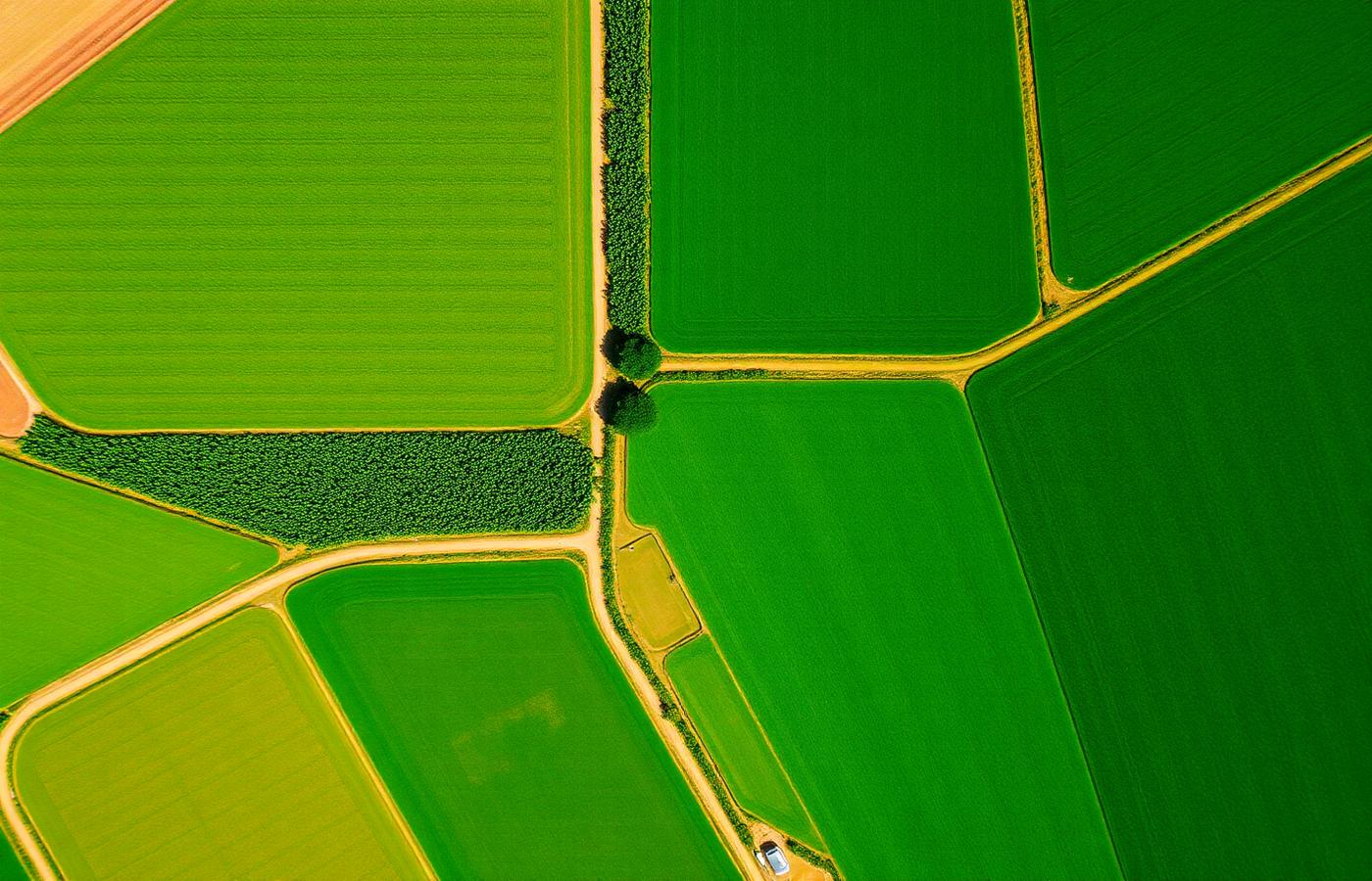 Vista aérea de fazenda brasileira